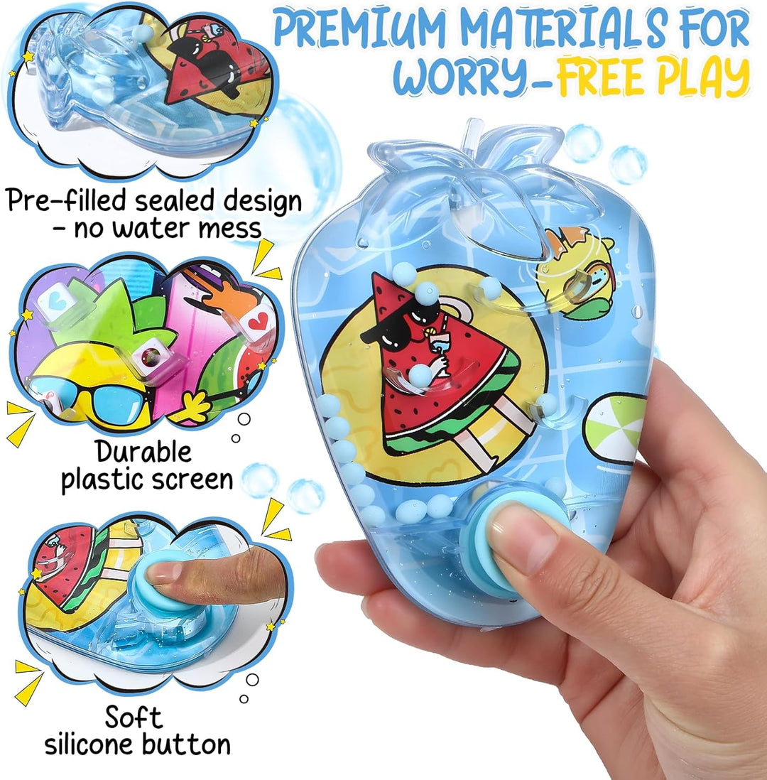 Cleboen Paquete de 12 juegos de agua de mano para niños, juegos de...