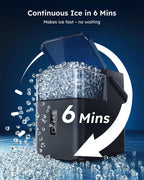 Encimera del fabricante de hielo de pepitas 38 lbs/hielo