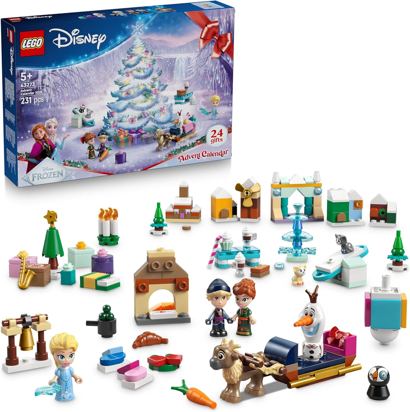 Lego - Disney Princess 43273 Calendario de Adviento Frozen 2025, ju...