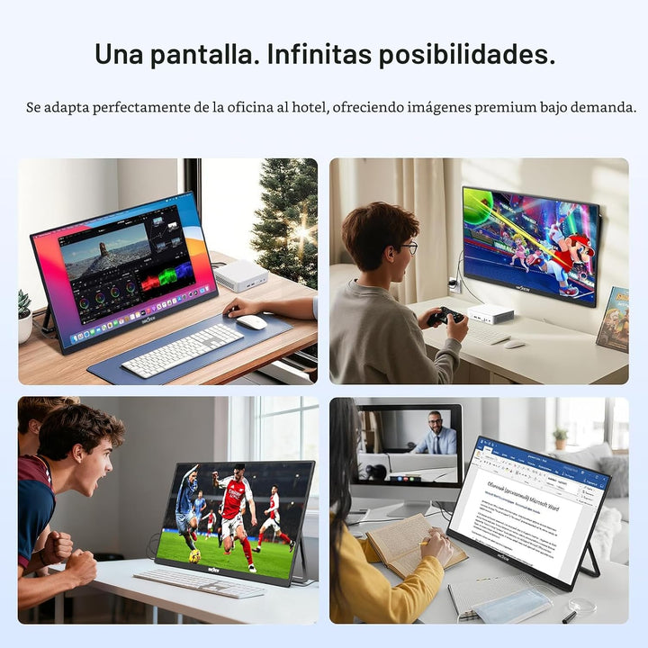 InnoView Monitor portátil grande de 23.8 pulgadas FHD 1080P 144Hz U...
