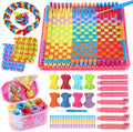 daheypong - Kit de telar para agarraderas de 7 pulgadas para niños, telar de tejido con 300 bucles que hace 8 agarraderas, kit completo de manualidades de tejido con estuche de almacenamiento