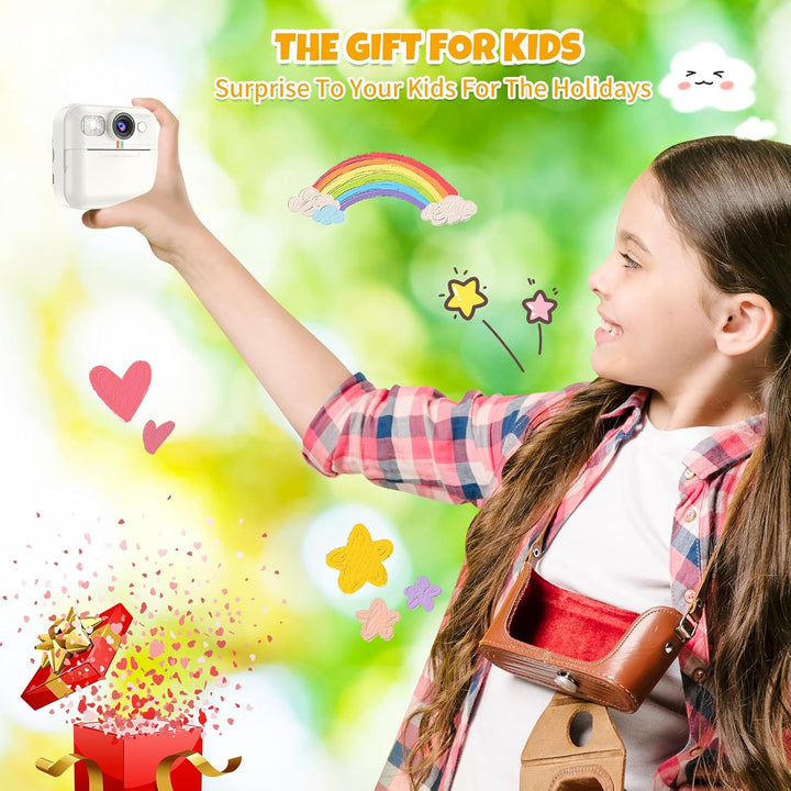 Cámara digital para niños con impresión instantánea, regalo de cump...