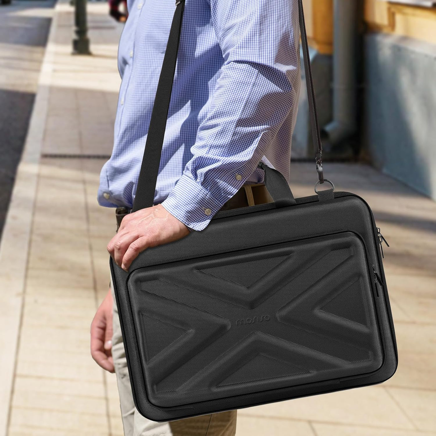 MOSISO Bolsa para computadora portátil para hombre, bolsa de comput...
