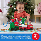 Fisher-Price Little People Disney Jr - Juguete musical de tren navideño