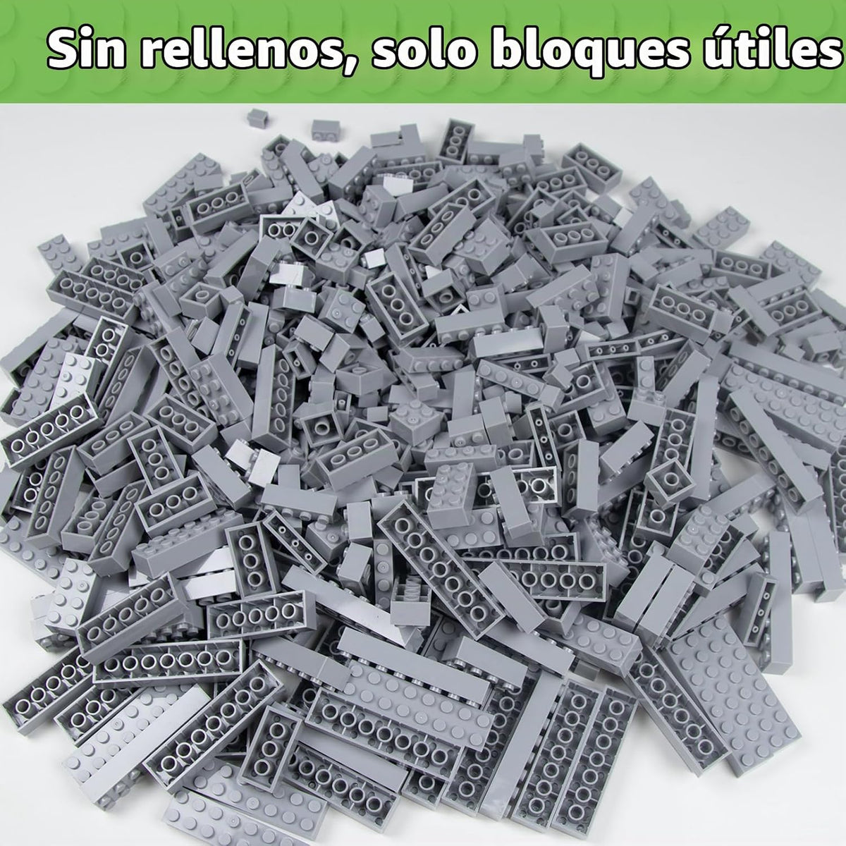 Juego de bloques de construcción clásicos de 560 piezas a granel en 7