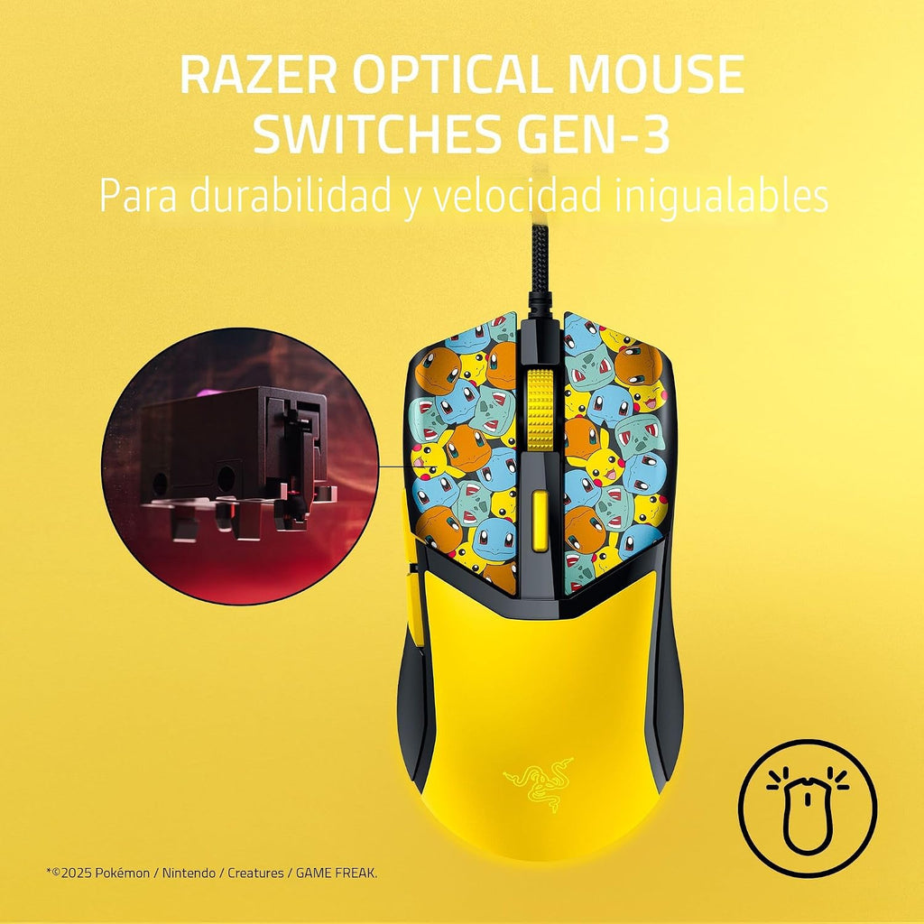 Ratón Razer Cobra con cable para juegos: 58g ultraligero - Interrup...