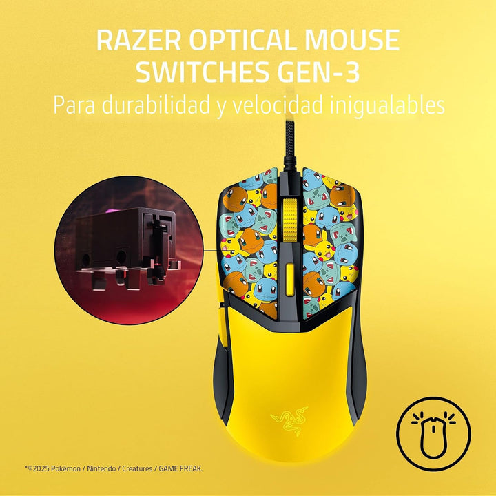 Ratón Razer Cobra con cable para juegos: 58g ultraligero - Interrup...