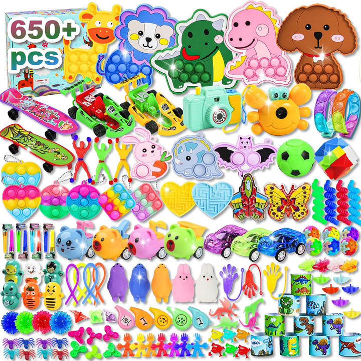 QATITP 650 piezas Recuerdos de fiesta para niños, juguetes de jugue...
