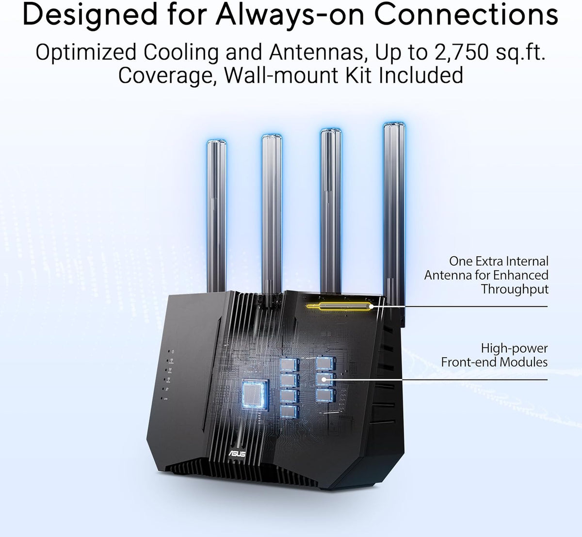 ASUS RT-BE92U BE9700 Router WiFi 7 de tres bandas, soporta nuevo an...
