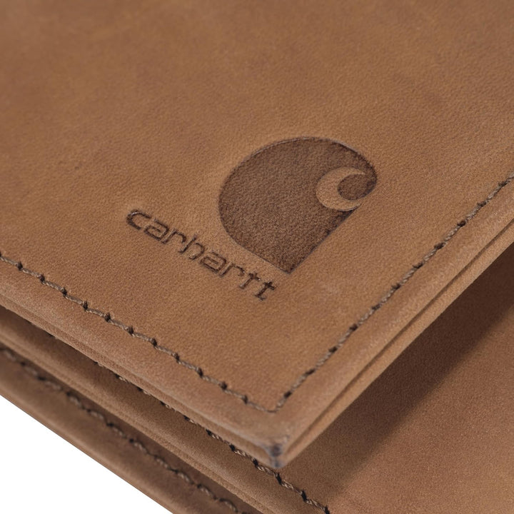 Carhartt Men's Casual Saddle Leather Wallets, Available in Mult...