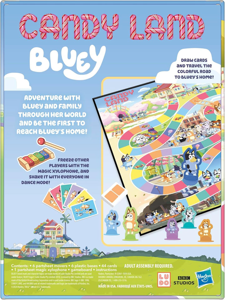 Hasbro Gaming Candy Land Bluey Juego de mesa Edades 3 en
