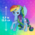 Muñecas My Little Pony Celebración del Arcoíris, Set de 6 Figuras de Poni, Muñecas de 14 cm, Juguetes para Niñas y Niños de 3 Años, Juguetes de Unicornio (Exclusivo de Amazon)