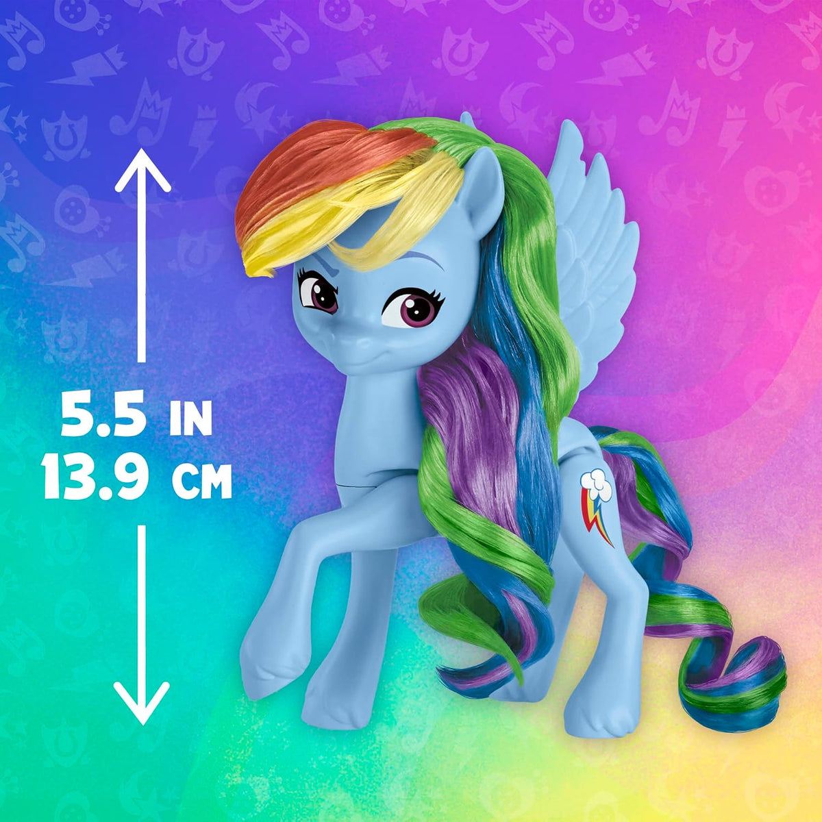 Muñecas My Little Pony Celebración del Arcoíris, Set de 6 Figuras de Poni, Muñecas de 14 cm, Juguetes para Niñas y Niños de 3 Años, Juguetes de Unicornio (Exclusivo de Amazon)