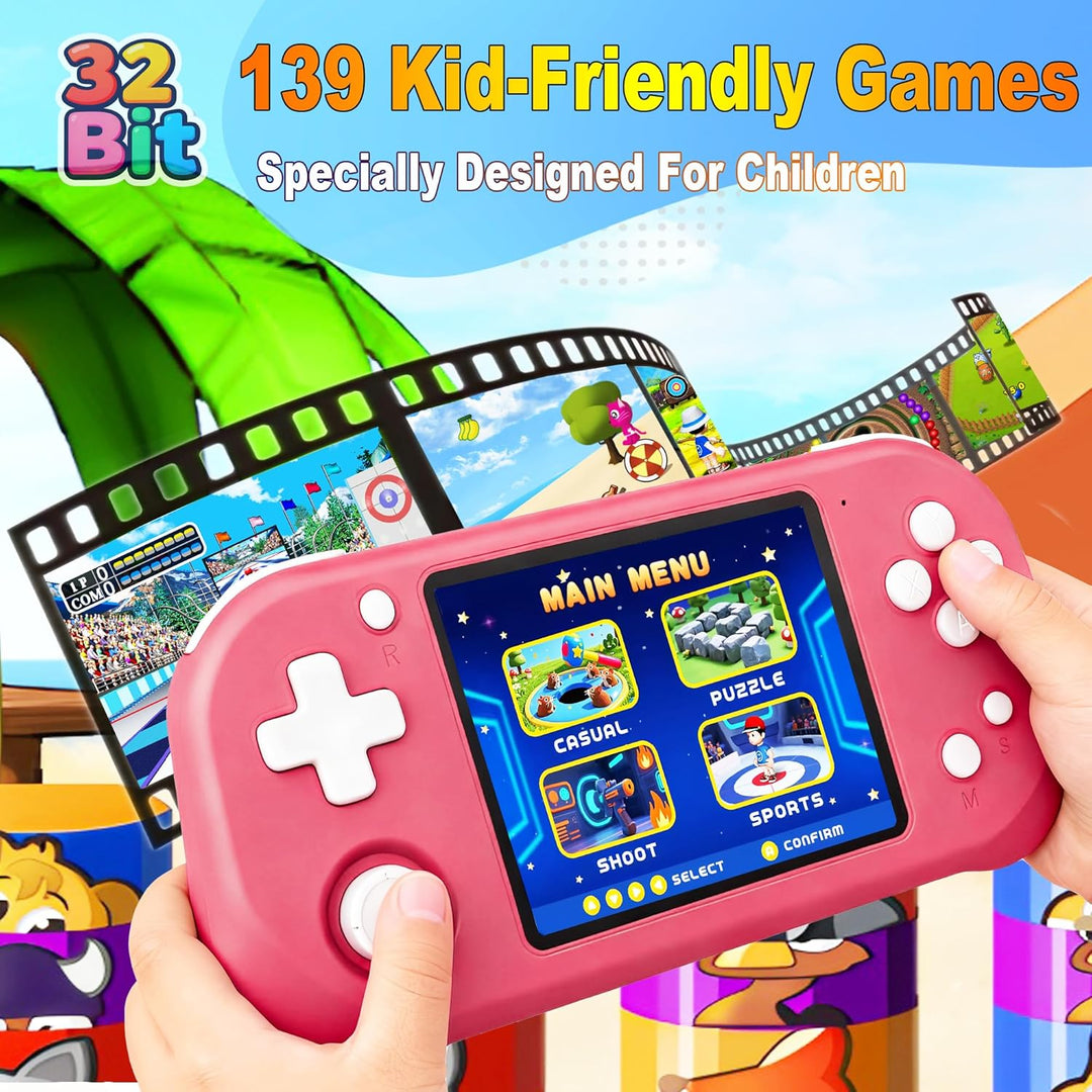 Beijue - Juego de mano para niños con pantalla IPS de 3.5''...