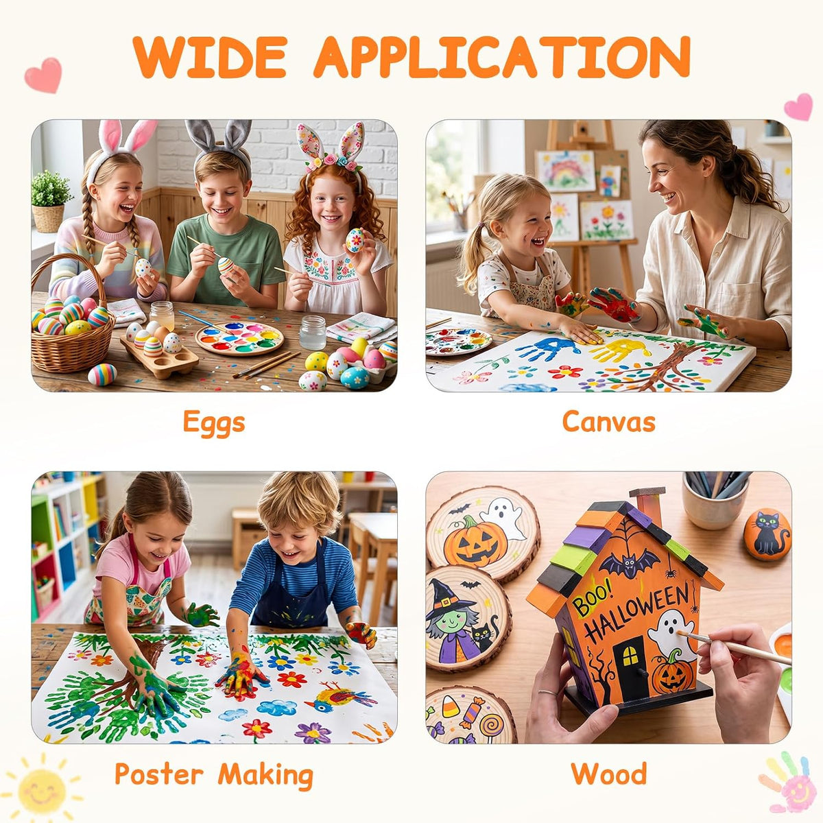 Juego de pintura lavable de 18 colores para niños