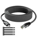 Cable USB C Ethernet de 10 pies, cable USB-C RJ45 Gigabit conectado