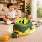 Rc Snake Eating Toys For Kids 6-12, 8 bloques magnéticos de tren de riel