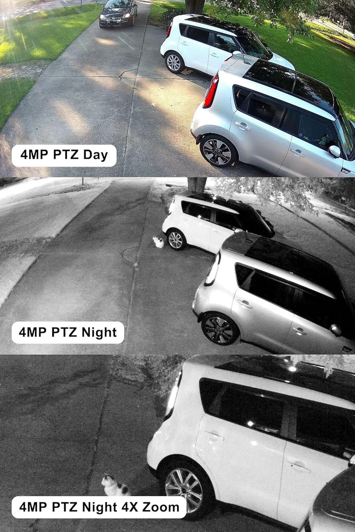 Anpviz Cámara IP PoE PTZ de 4 MP, zoom óptico 4X, protección perime...