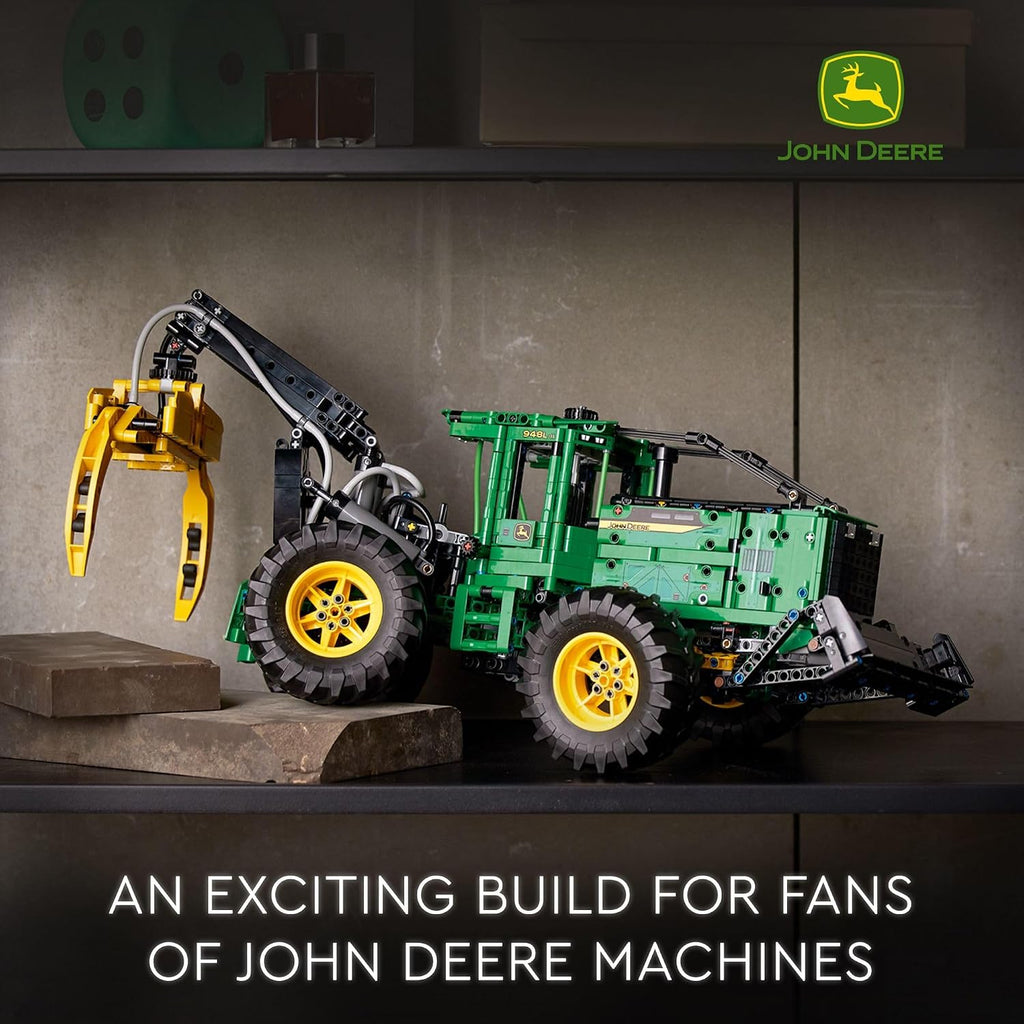 LEGO Technic John Deere 948L-II Skidder 42157 Kit avanzado de construcción de juguete de tractor para niños de 11 años en adelante, regalo para niños que aman la ingeniería y los vehículos agrícolas