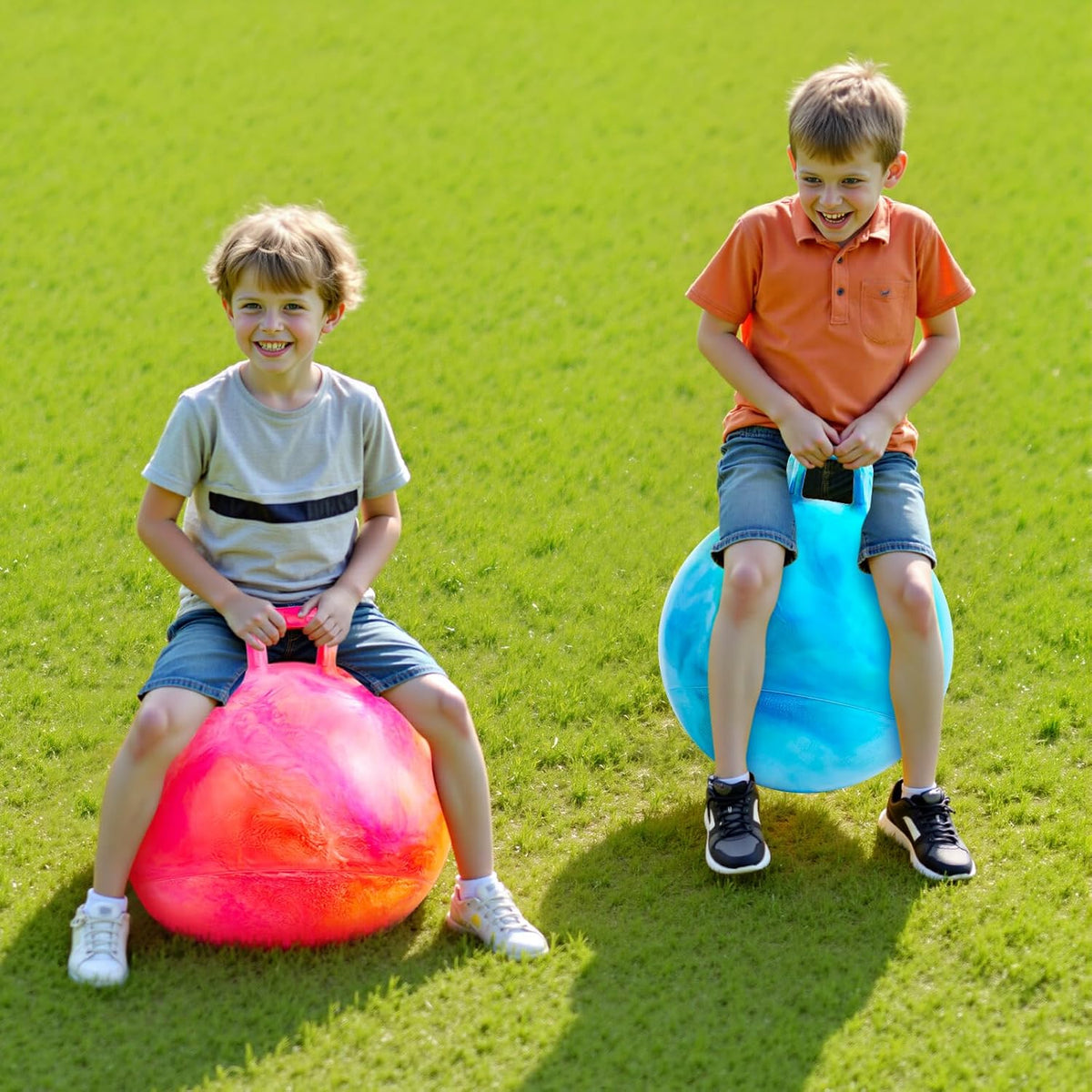 6 bolas de tolva para niños de 3 a 8 años | Bola inflable de nubes de 18 pulgadas con mango
