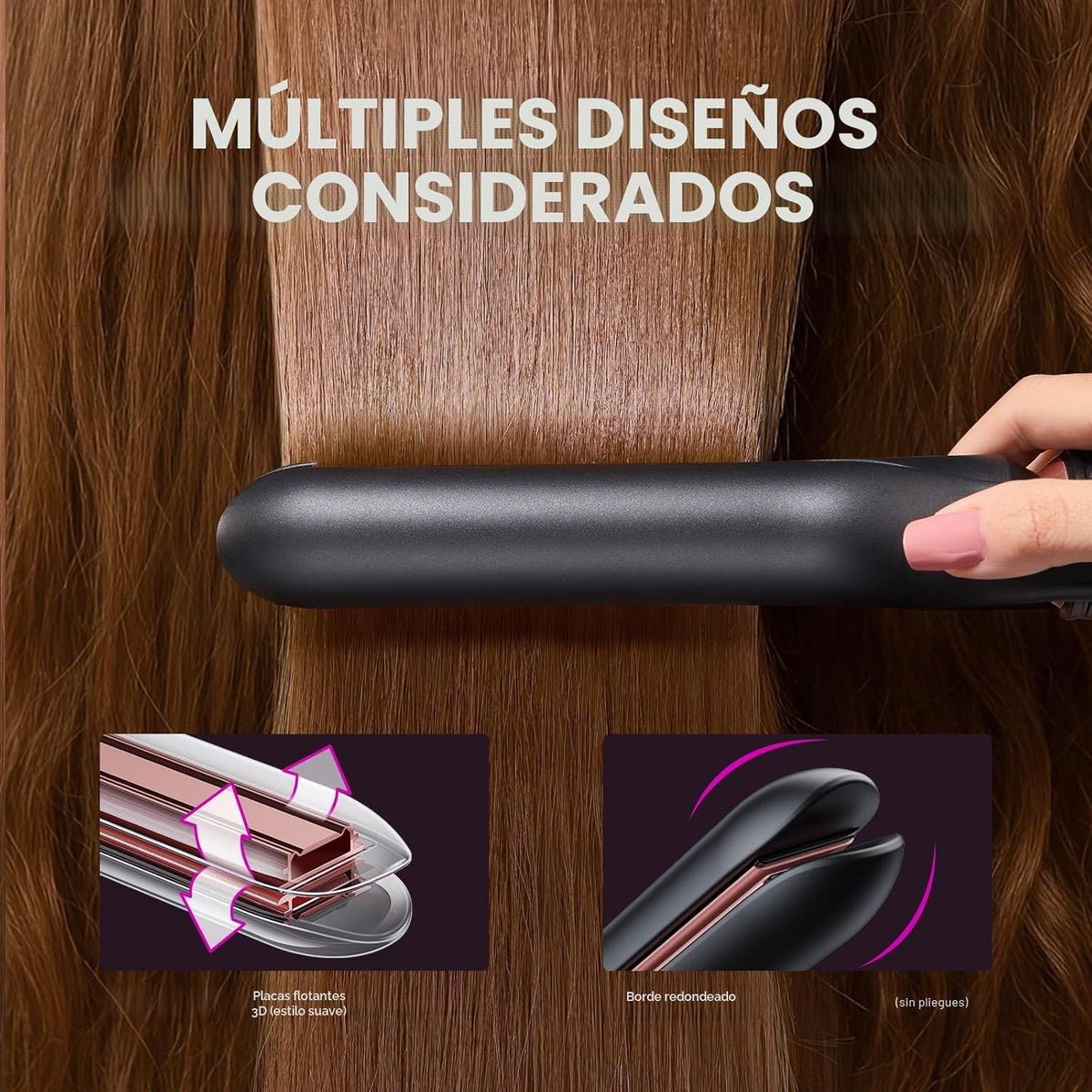 Wavytalk Juego de rizadores 3 en 1, rizador múltiple, juego de riza...