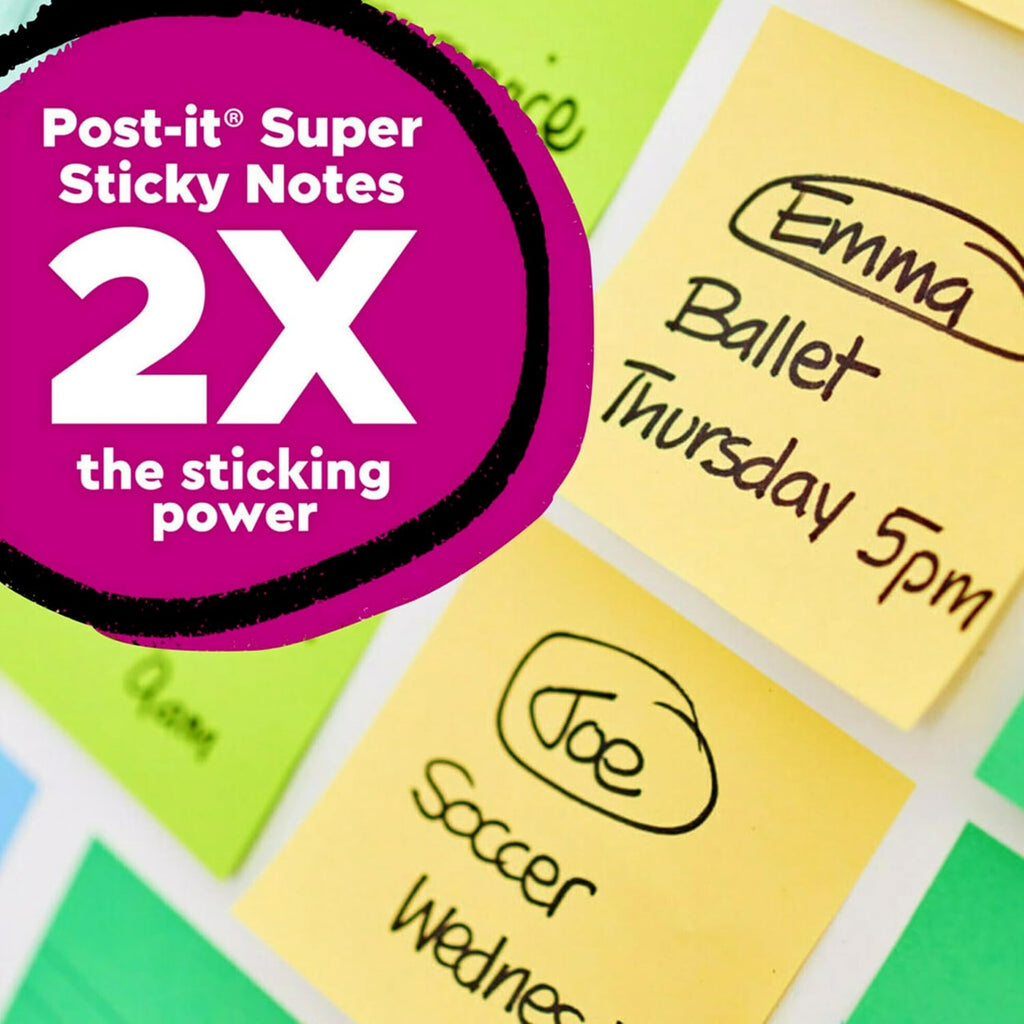 Post-it Notas superadhesivas 100% recicladas, 3 x 3 pulgadas