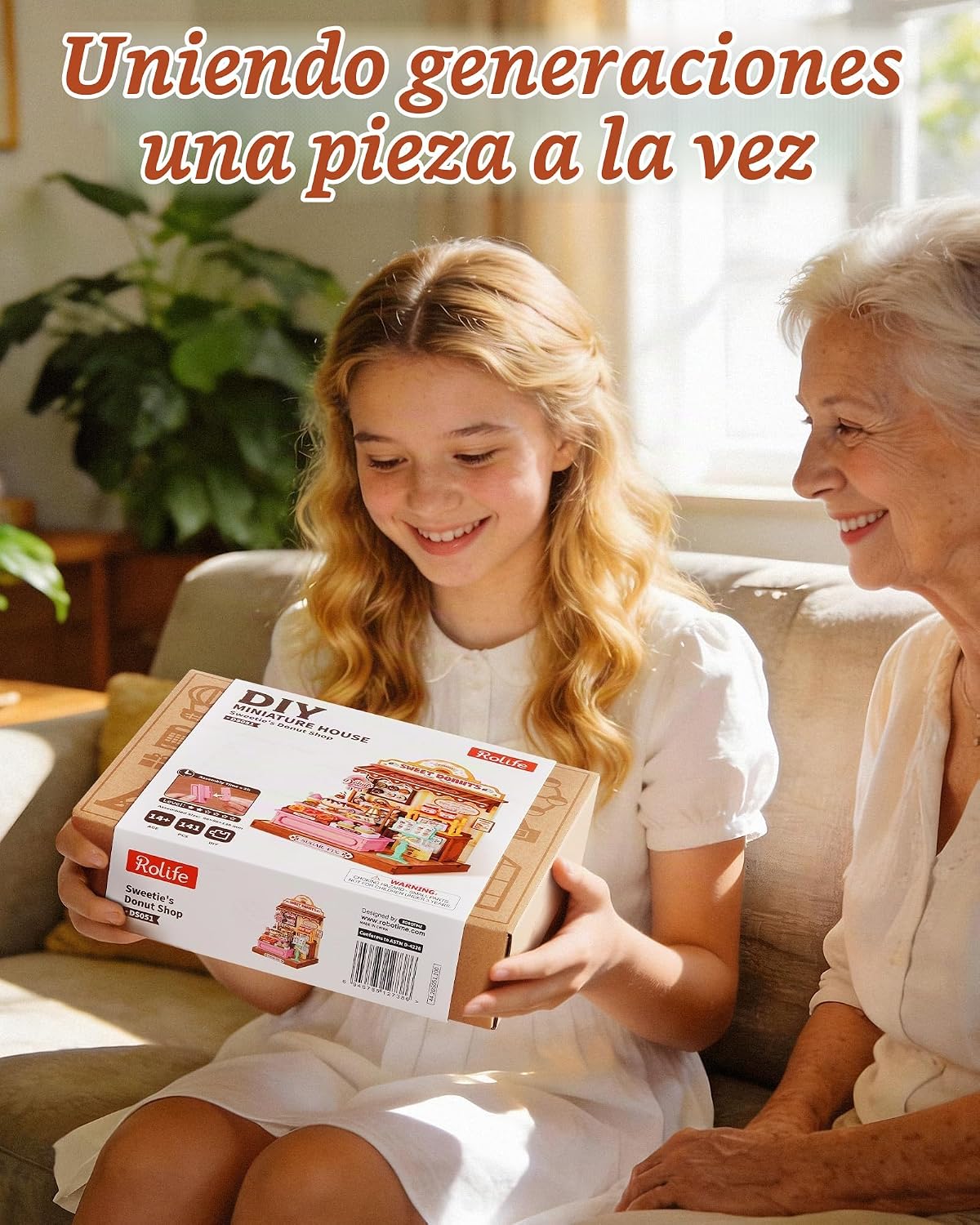Rolife Sweetie's Donut Shop Kit de casa en miniatura para bricolaje