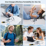 Cargador portátil 5 en 1 para iPhone, banco de energía de 40800 mAh...