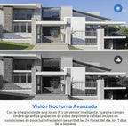 Cámara de timbre de video WiFi con detección humana, funciona con pilas, visión nocturna, conversación bidireccional, WiFi 2.4G, almacenamiento en la nube
