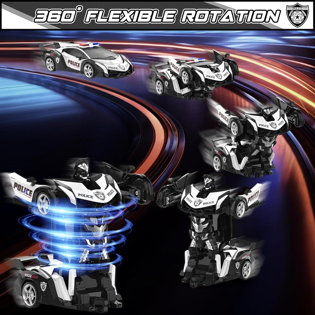 BLUEJAY Auto Rc Transformables para niños de 4-7 y 8-12 años, auto...