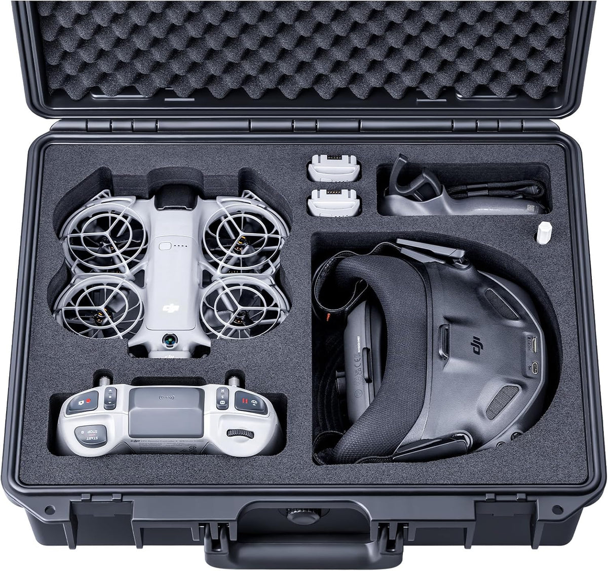Lykus Titan N210 Hard Case para DJI Neo 2,RC N3/FPV RC,Goggles N3/3,Motion3