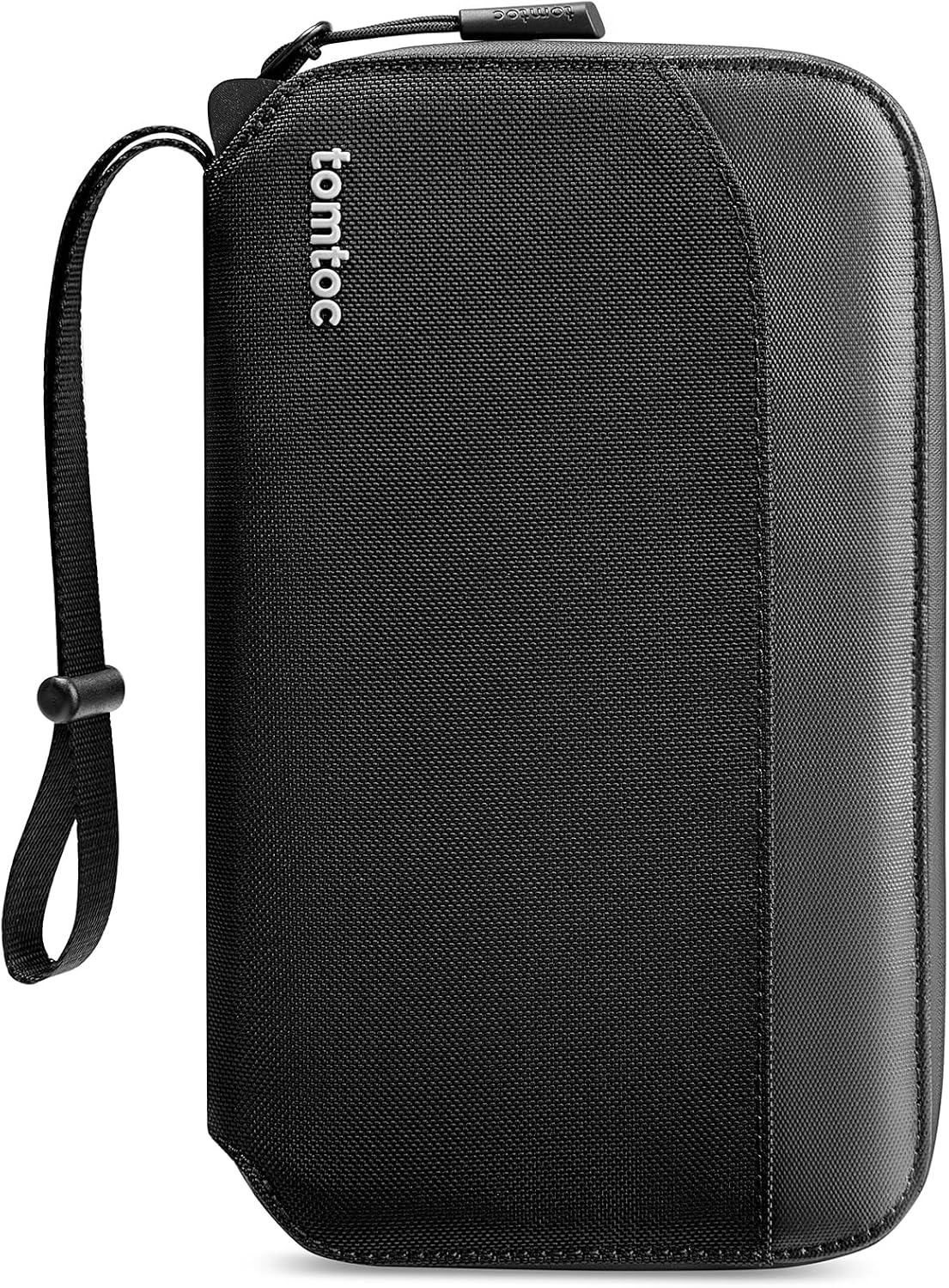 tomtoc Portapasaportes Familiar con bloqueo RFID, cartera de pasaporte para mujeres y hombres, con Airtag y soporte para tarjeta SIM y pin de expulsión, organizador de documentos de viaje con correa