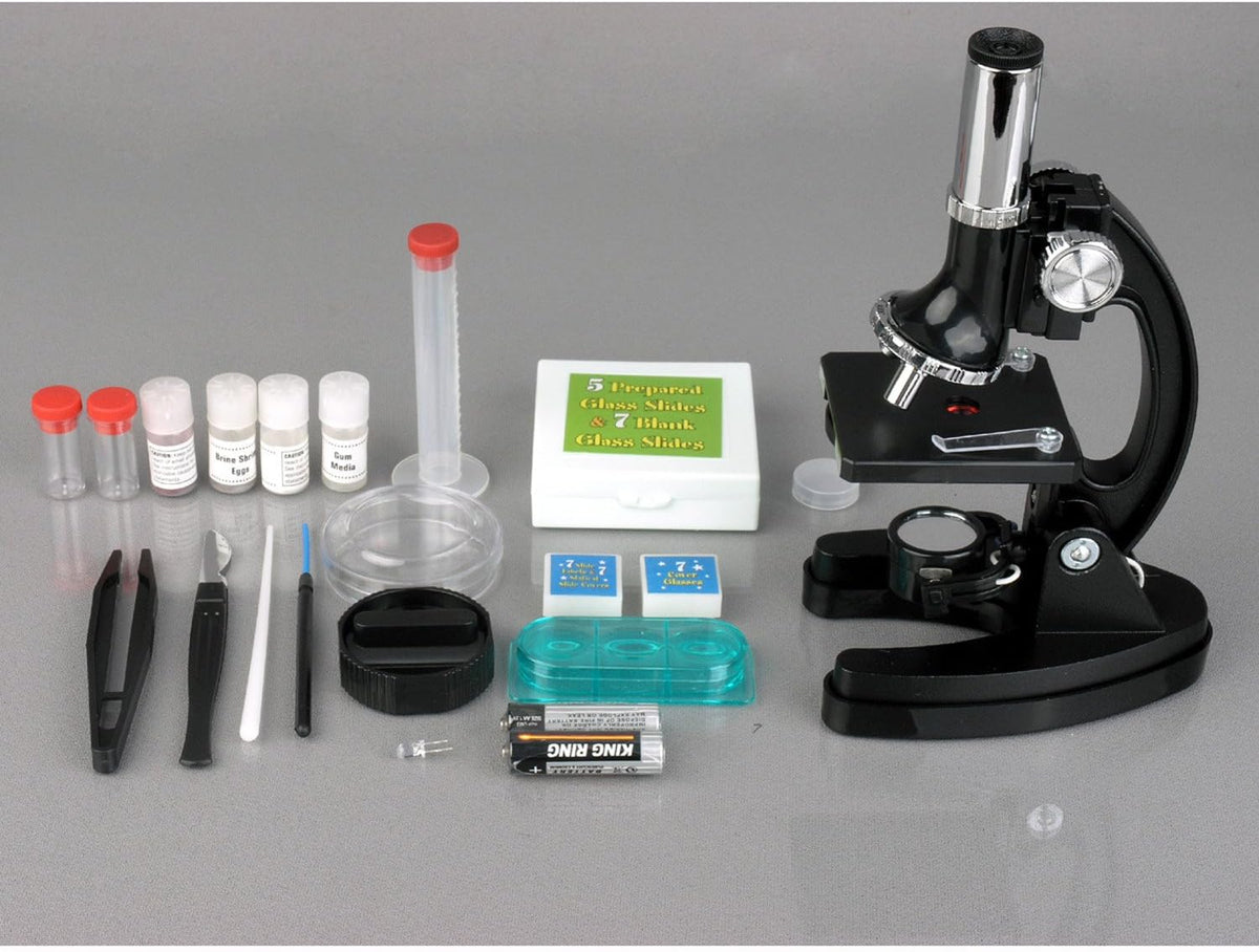 AmScope M30-ABS-KT2 Kit de microscopio STEM de 52 piezas para niños, color