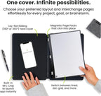 Rocketbook Pro Smart - Cuaderno reutilizable, letra de 8.5 x 11, azul