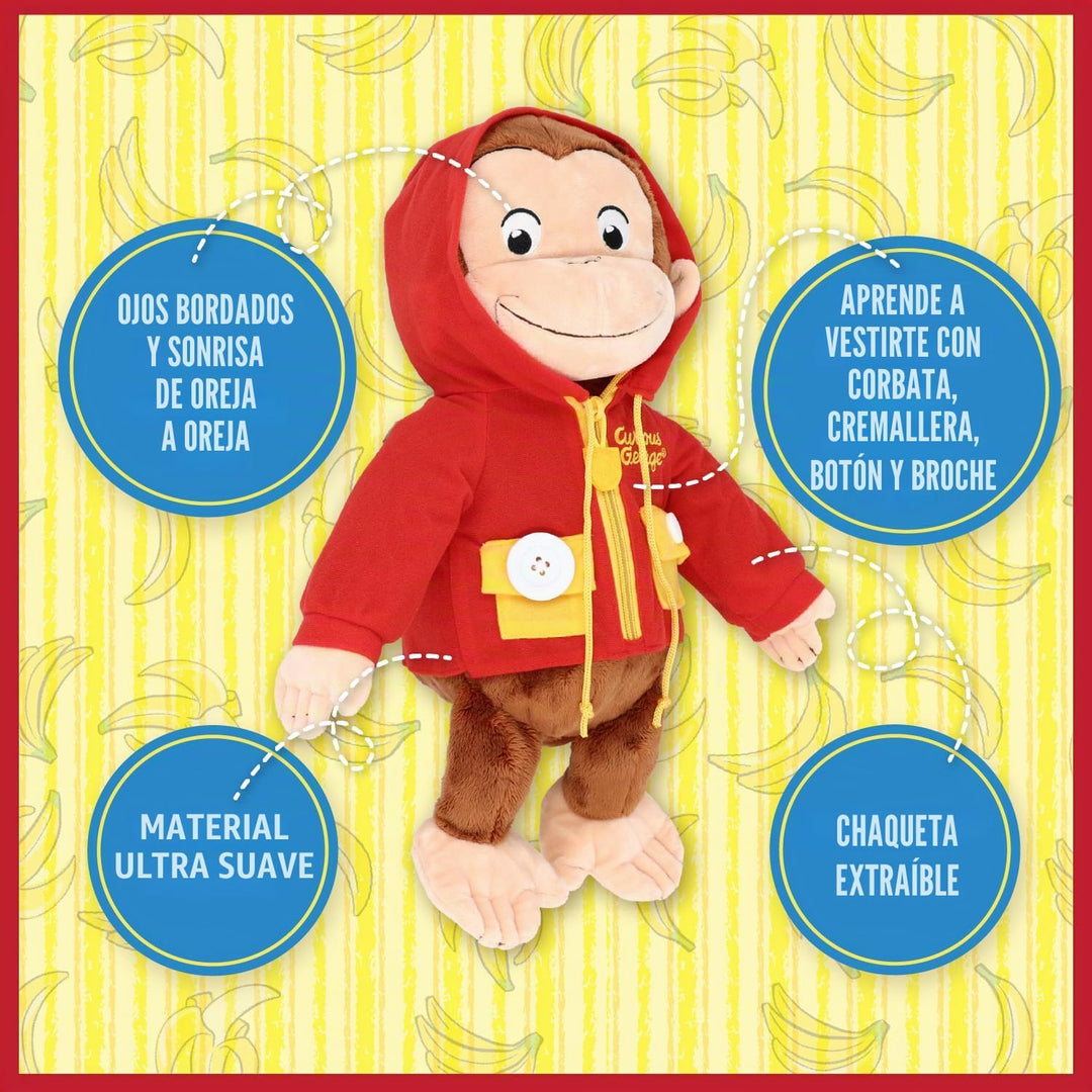 Kids Preferred Curious George Learn to Dress Monkey - Juguetes de p...