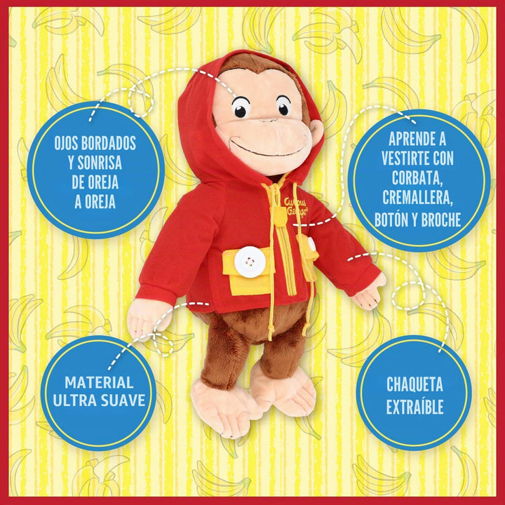 Kids Preferred Curious George Learn to Dress Monkey - Juguetes de p...