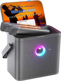 Máquina de Karaoke Ikarao para Adultos, con Pantalla de Letras y Pantalla, Sistema de Karaoke para YouTube, 2 Micrófonos Inalámbricos, Autotune y Eco, KaraFun Prime, Altavoz de Karaoke Portátil para