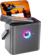 Máquina de Karaoke Ikarao para Adultos, con Pantalla de Letras y Pantalla, Sistema de Karaoke para YouTube, 2 Micrófonos Inalámbricos, Autotune y Eco, KaraFun Prime, Altavoz de Karaoke Portátil para