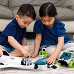 TOY Life Juguetes de cohete espacial para niños, juguete de lanzadera con figura de astronauta y rover para niños de 5 a 12 años, nave espacial, planeta STEM para niños y niñas