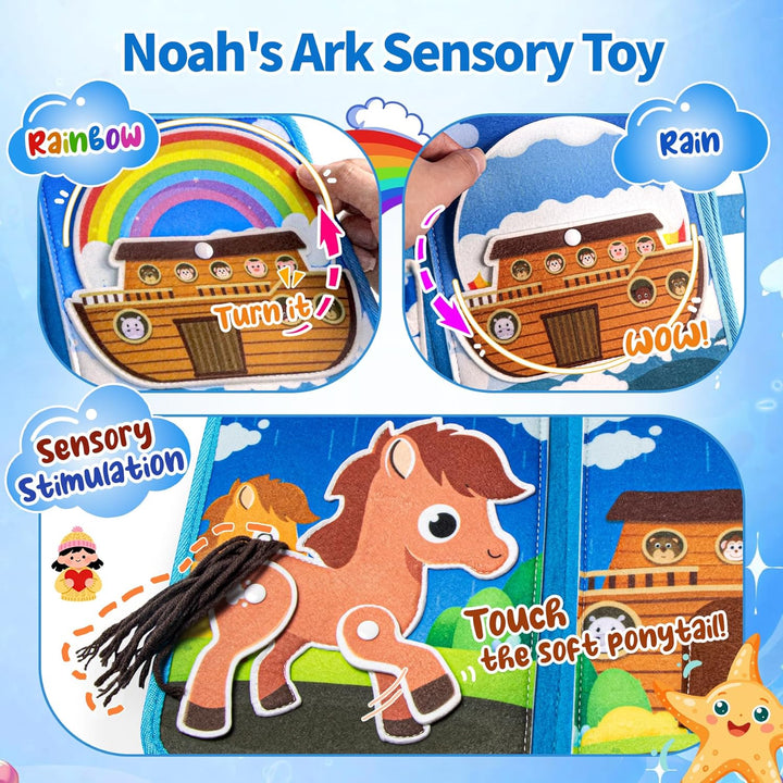 Noahs Ark - Libro de juguete para niños pequeños de 1 a 3