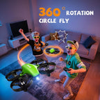 V995 Mini Dron para Niños y Principiantes, Avión Cuadricóptero para Interiores y Exteriores para Niños y Niñas con Giros 3D, Rotación de 360°, Vuelo Circular, Vuelo Estacionario Automático, Modo sin