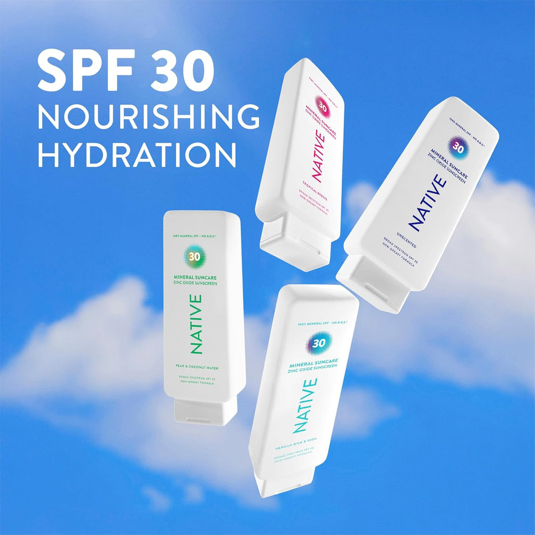 Native Loción de protección solar Tropical Breeze SPF 30, SPF 100%...