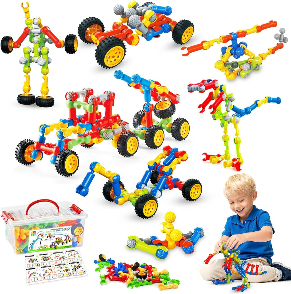 Juguetes de construcción STEM para niños y niñas de 3, 4, 5, 6, 7, 8