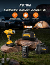 AstroAI H2 Pro - Inflador de neumáticos inalámbrico, compresor de a...