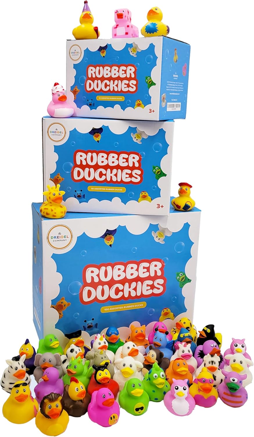 Surtido de 50 patos de goma para niños, regalos de cumpleaños de baño, baby showers, incentivos para el aula, actividades de playa de verano y piscina, 2 pulgadas (paquete de 50)