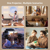 Mini proyector, proyector portátil compatible con 4K, proyector par...