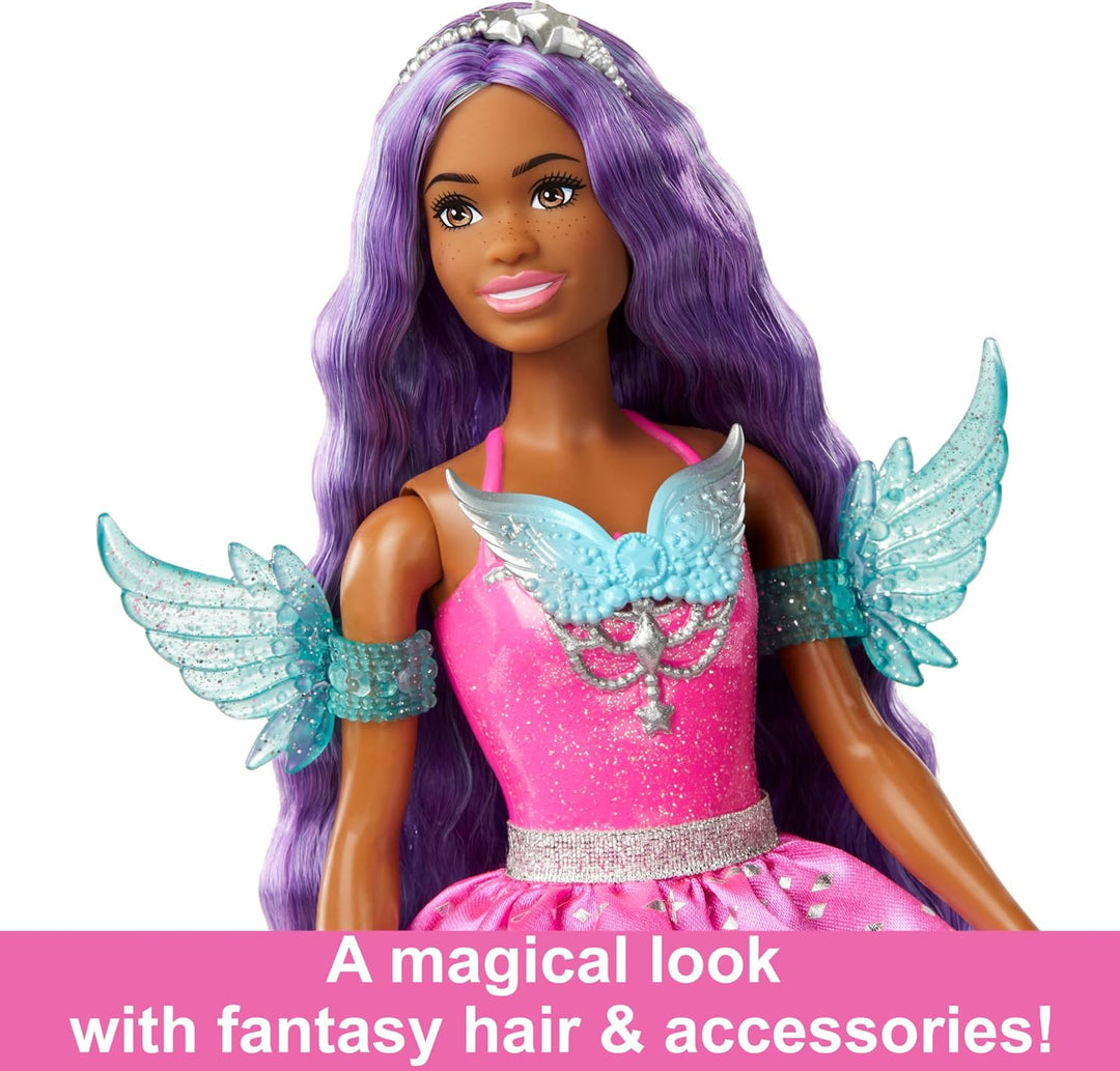 Barbie Muñeca de moda A Touch of Magic, Brooklyn con vestido con de...