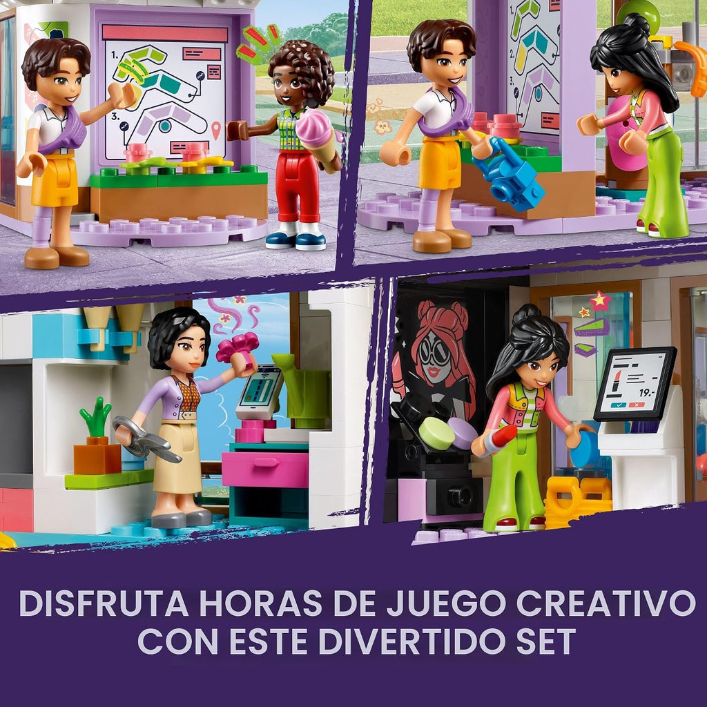 LEGO Friends Heartlake City - Juguete de centro comercial, kit de construcción con accesorios de muñeca pequeña para que los niños desarrollen habilidades sociales y jueguen juntos, juego de regalo para niños de 8 años, niñas y niños, 42604