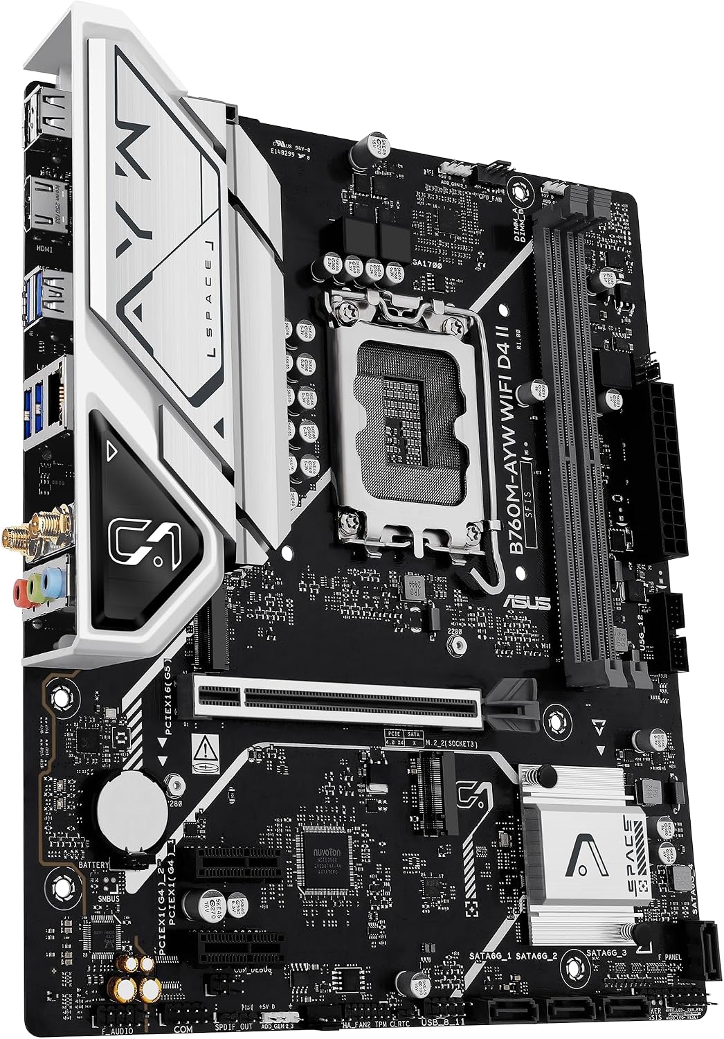 ASUS B760M-AYW WiFi D4 II Intel® B760 (LGA 1700) microATX mATX plac...