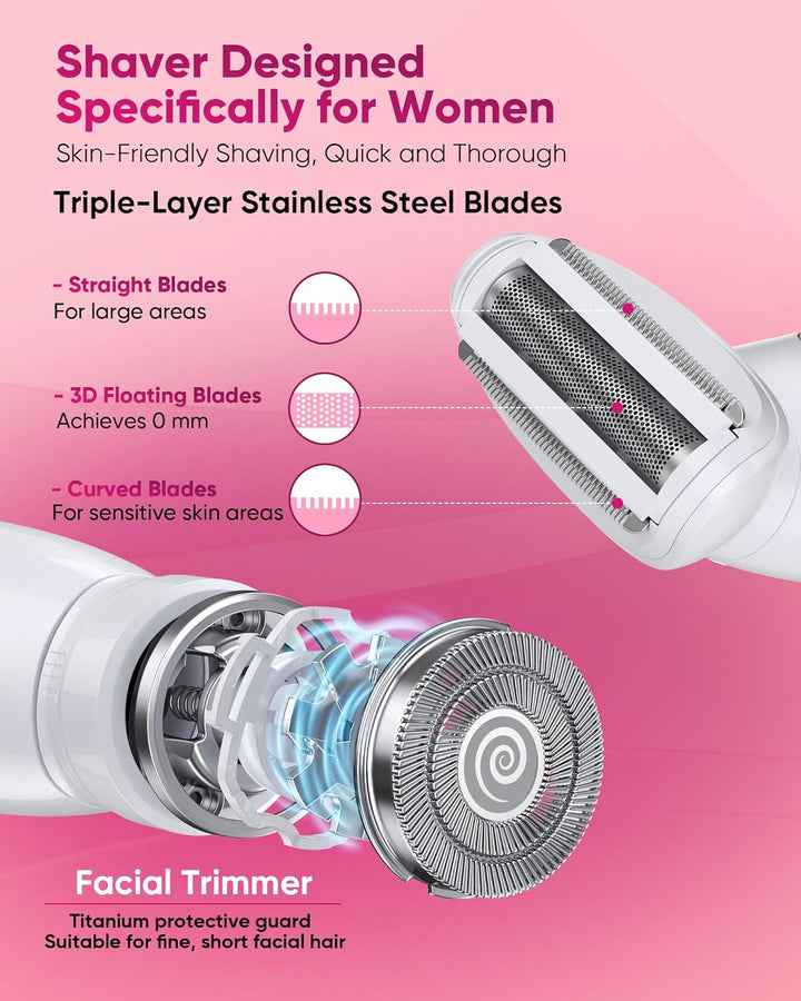 ANYLIV Recortadora de bikini 3 en 1 para mujer, maquinillas de afei...